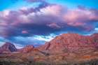 USA, Texas, Big Bend National Park. Chisos Mountains at sunset. Art Print
